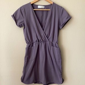Gray Dress with Pockets